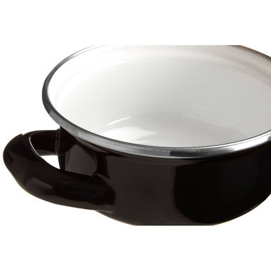 Porter Black Enamel 10cm Mini Casserole Dish