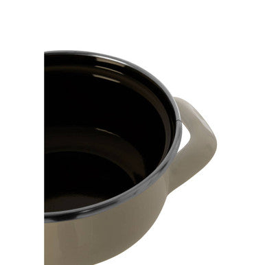 Porter White Enamel 10cm Mini Casserole Dish