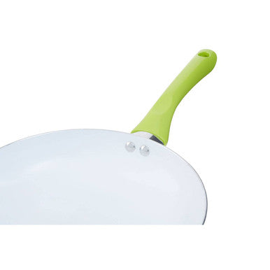 Ecocook 26cm Lime Green Frying Pan with Ceramic Coating