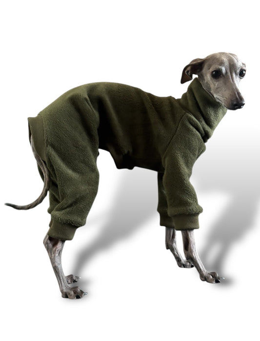 Fleece Lined Sweatshirt - Olive