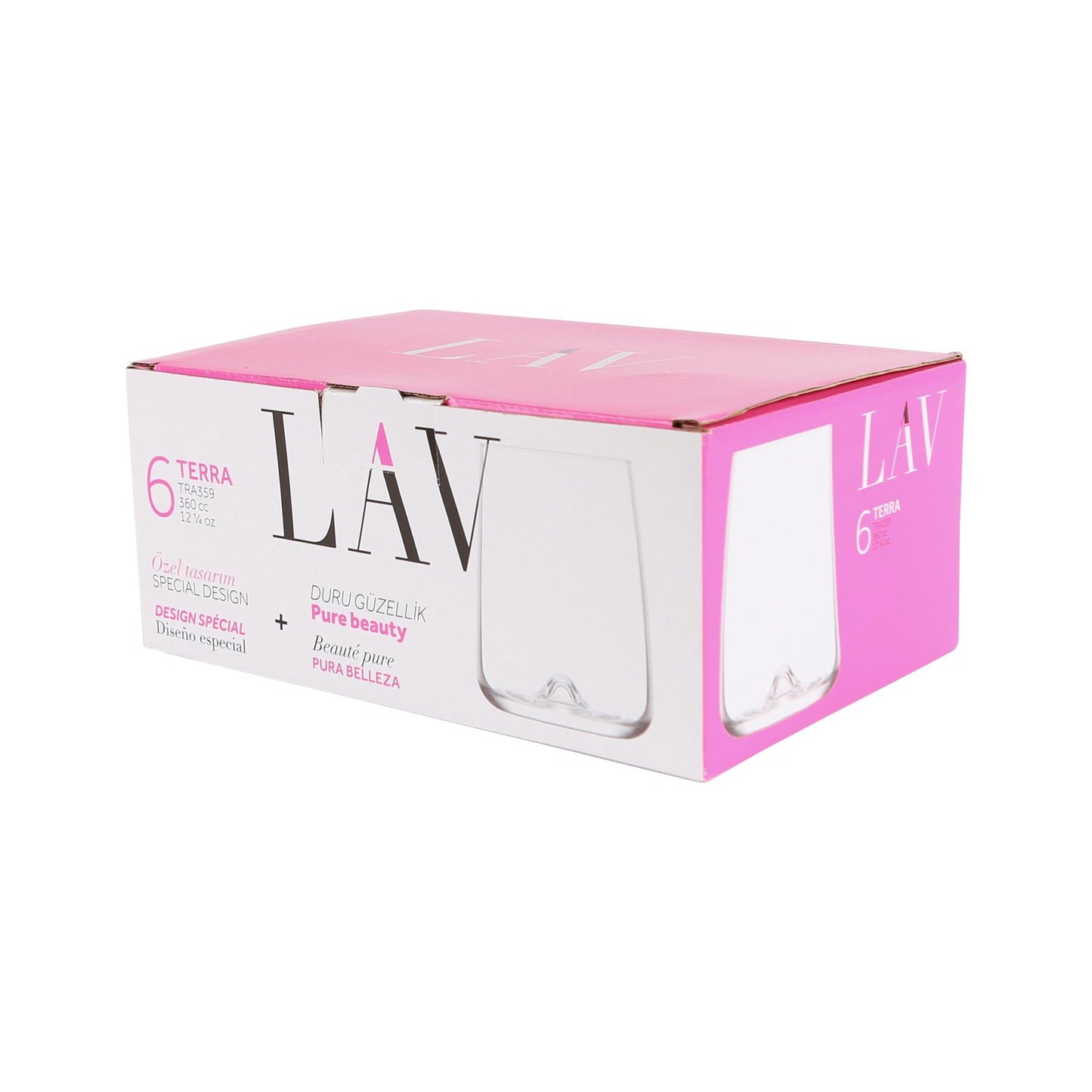 360ml Terra Tumbler Glasses - Pack of Six