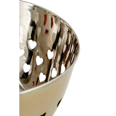 Hollis Hearts Design Gold Bowl