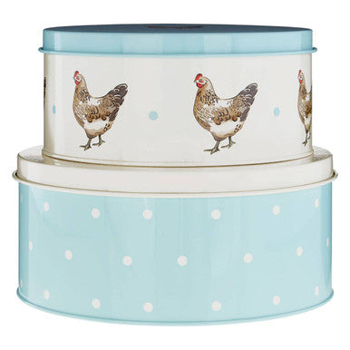Mrs Henderson Set Of 2 Round Cake Tins
