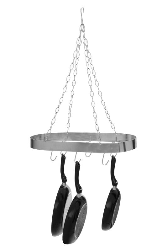 Valen Matt Chrome Oval Hanging Rack