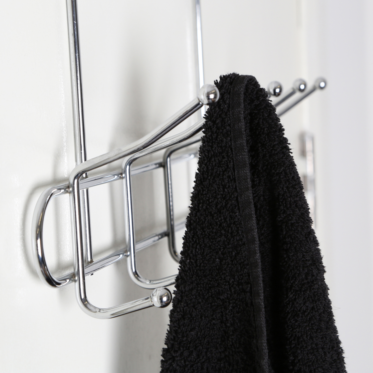 Chic Deluxe Chrome 10 Hook Over Door Hanger