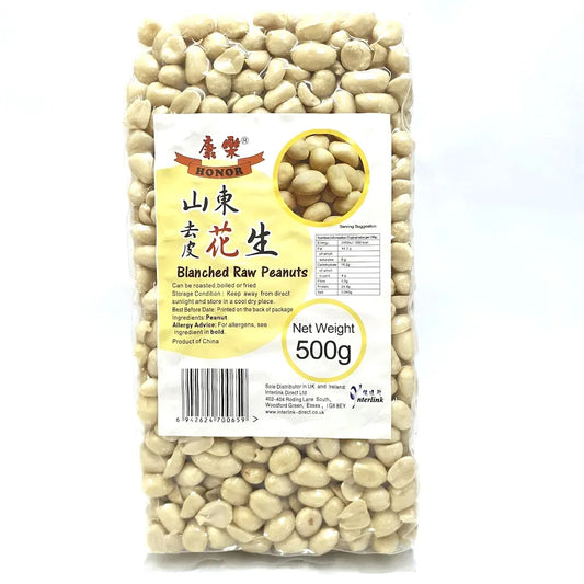 HONOR Blanched Raw Peanuts 500g