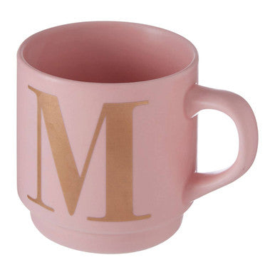 Signet Pink Monogram Mug, M