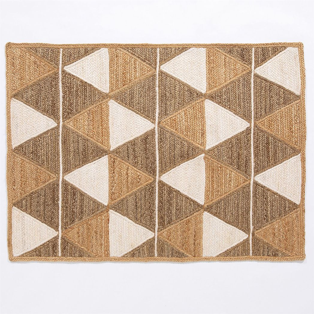Prestbury Geo Handbraided 120x170cm Natural Rug