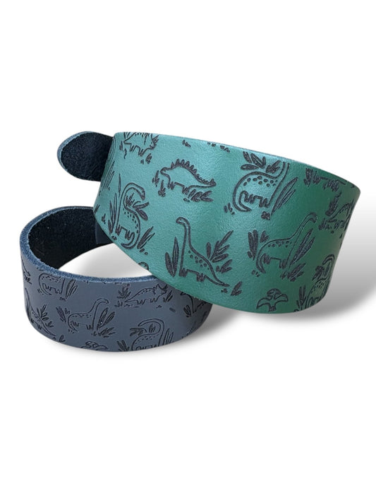 Leather Collar - Dinosaurs