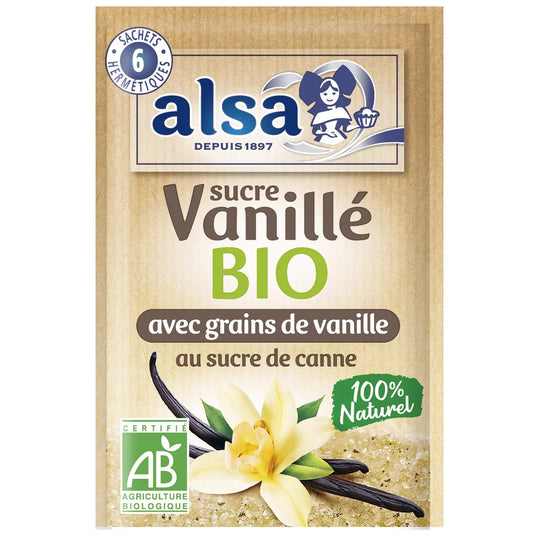 ALSA Sucre Vanille Bio 6 Sachets