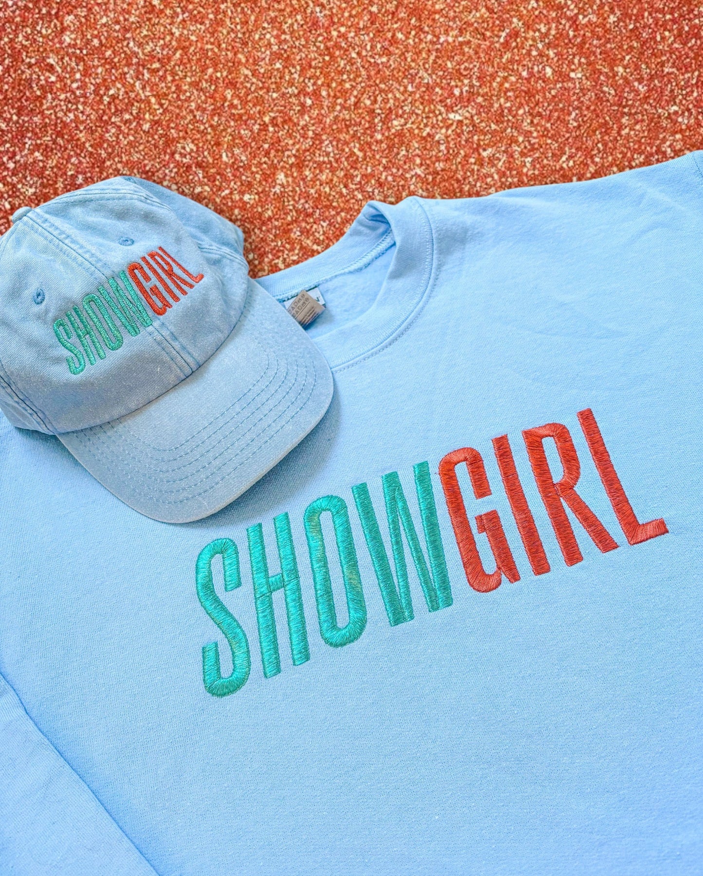 SHOWGIRL embroidered sweatshirt