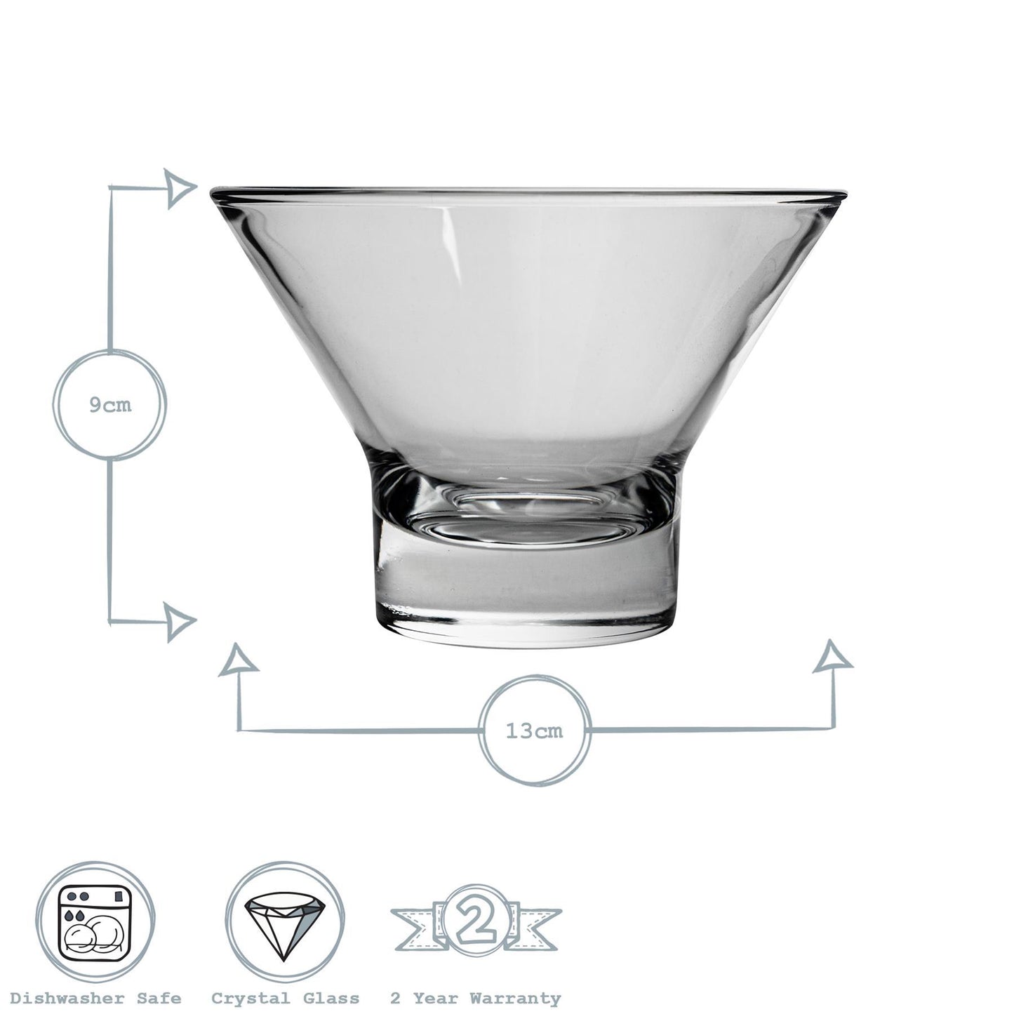 375ml Ypsilon Ice Cream Bowls - Pack of Six