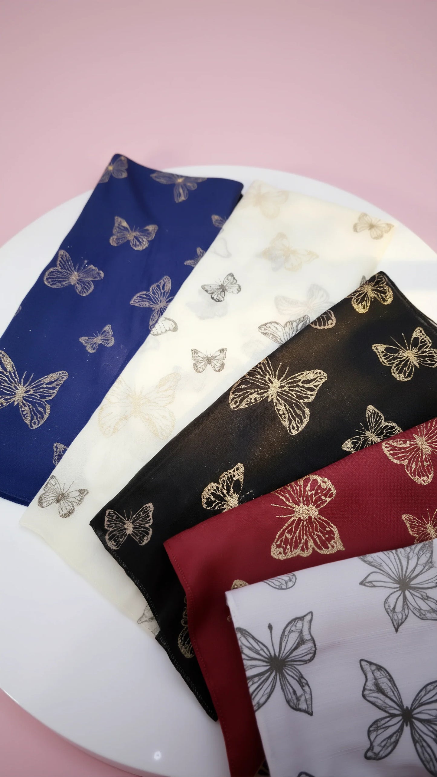 Glitter Butterfly Shimmer Scarf Pack of 12