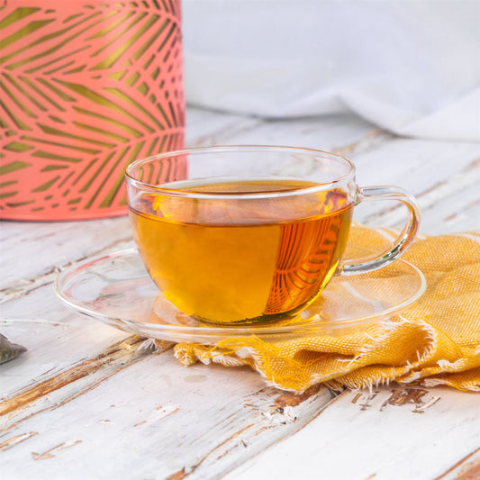 260ml Maximus Glass Cappuccino Cup & Saucer Set