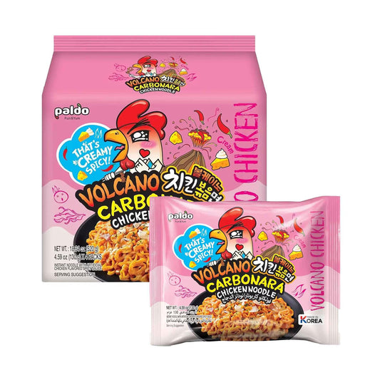 PALDO Volcano Carbonara Chicken Noodle 130gx4