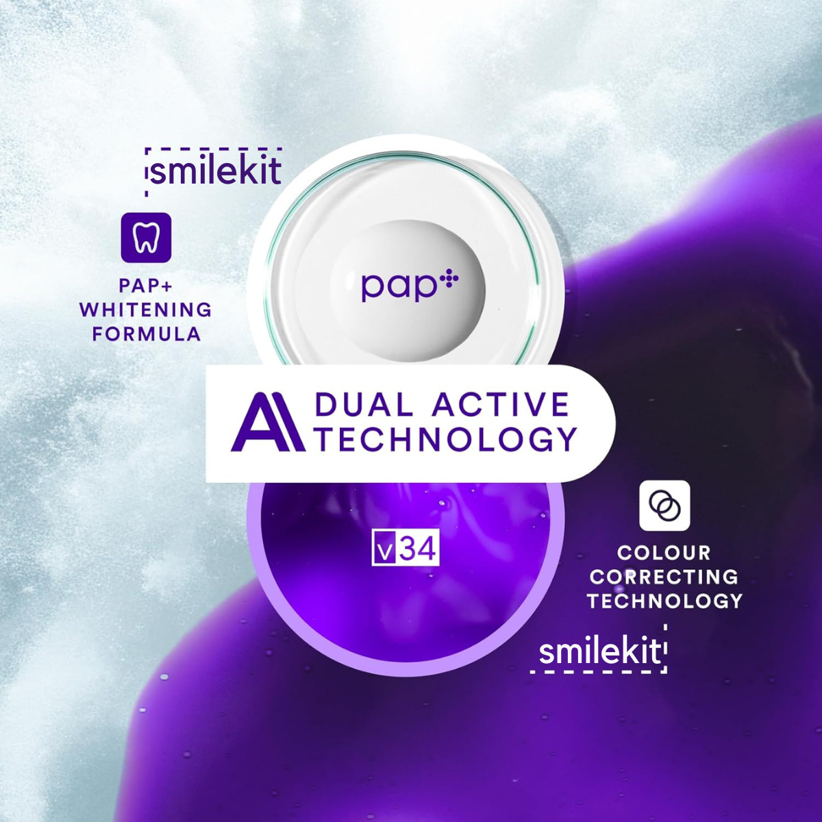 V34 Purple Whitening Strips