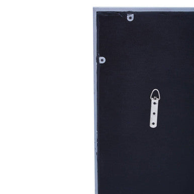 Oriel Grid Wall Mirror with Silver Finish Frame