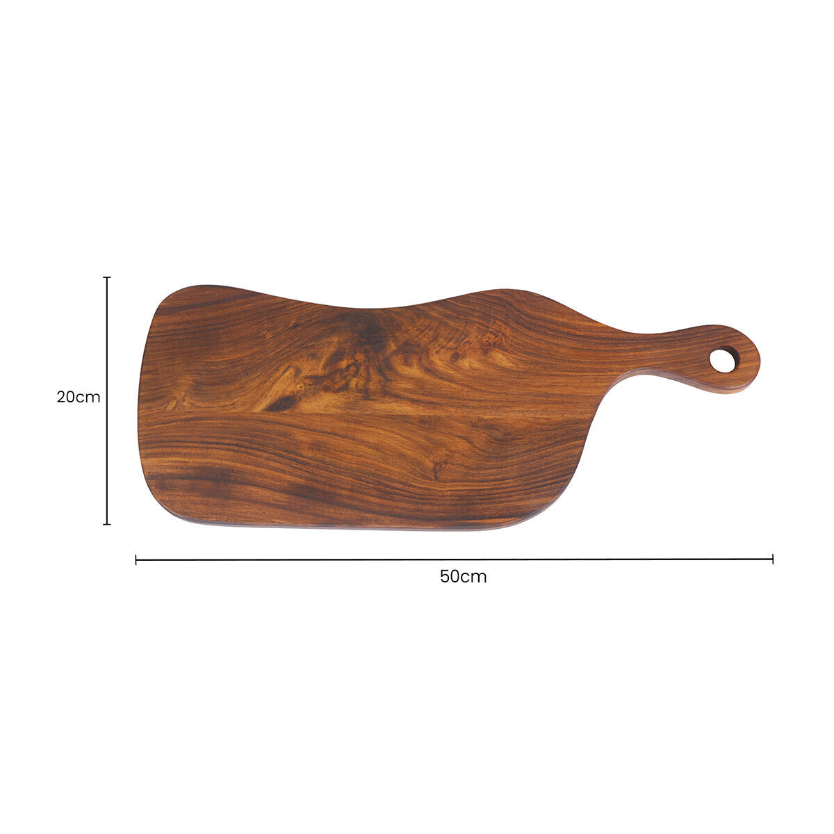 Rosi Tropical Rosewood Serving or Cutting Board in Organic Shape with Natural Finish