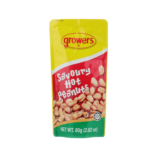GROWERS Savoury Hot Peanuts 80g