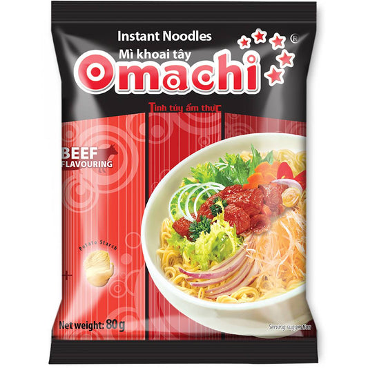 OMACHI Instant Noodles Beef Flavour 80g