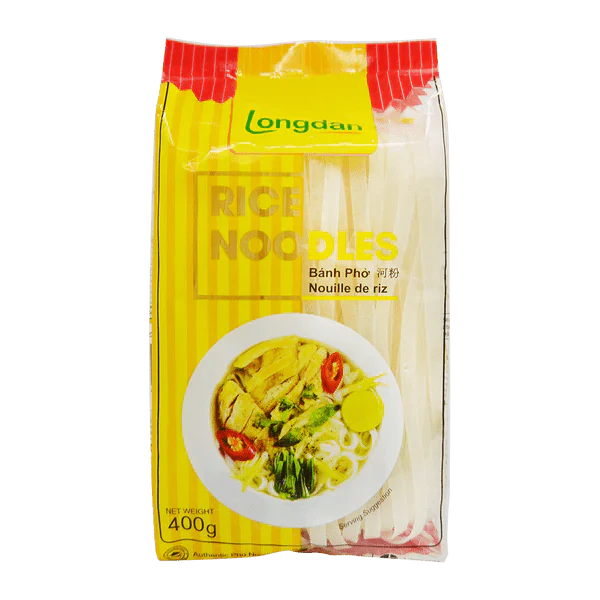 LONGDAN Rice Noodles Banh Pho 8mm 400g