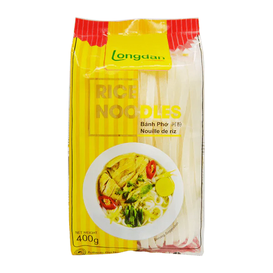 LONGDAN Rice Noodles Banh Pho 8mm 400g