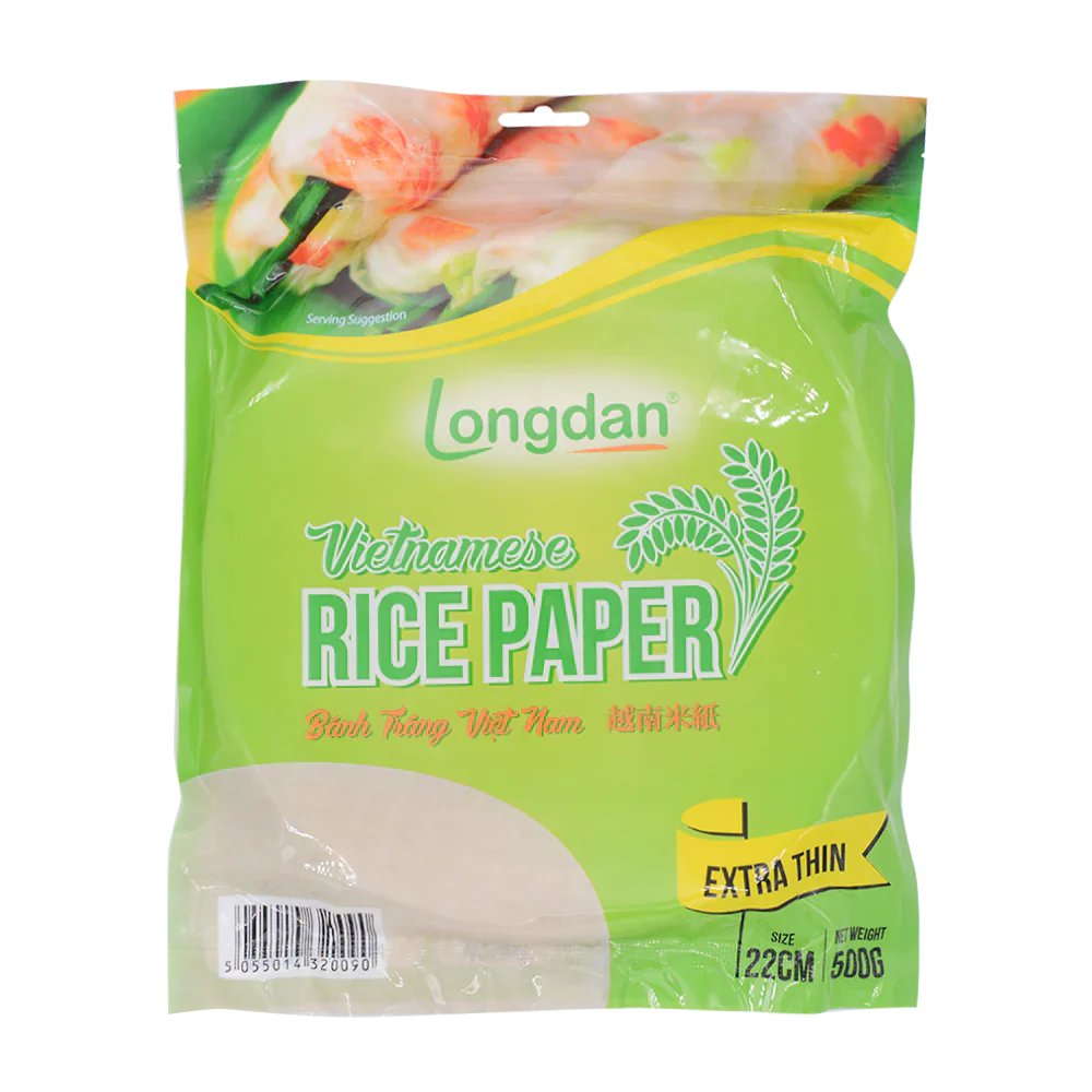 LONGDAN Vietnamese Rice Paper Extra Thin 22cm 500g
