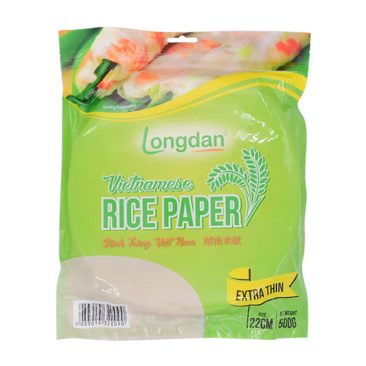 LONGDAN Vietnamese Rice Paper Extra Thin 22cm 500g