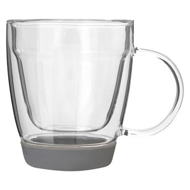 Amari Double Wall Glass Mug with Silicone Base 220ml