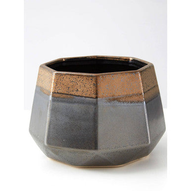 Jet Small Metallic Planter