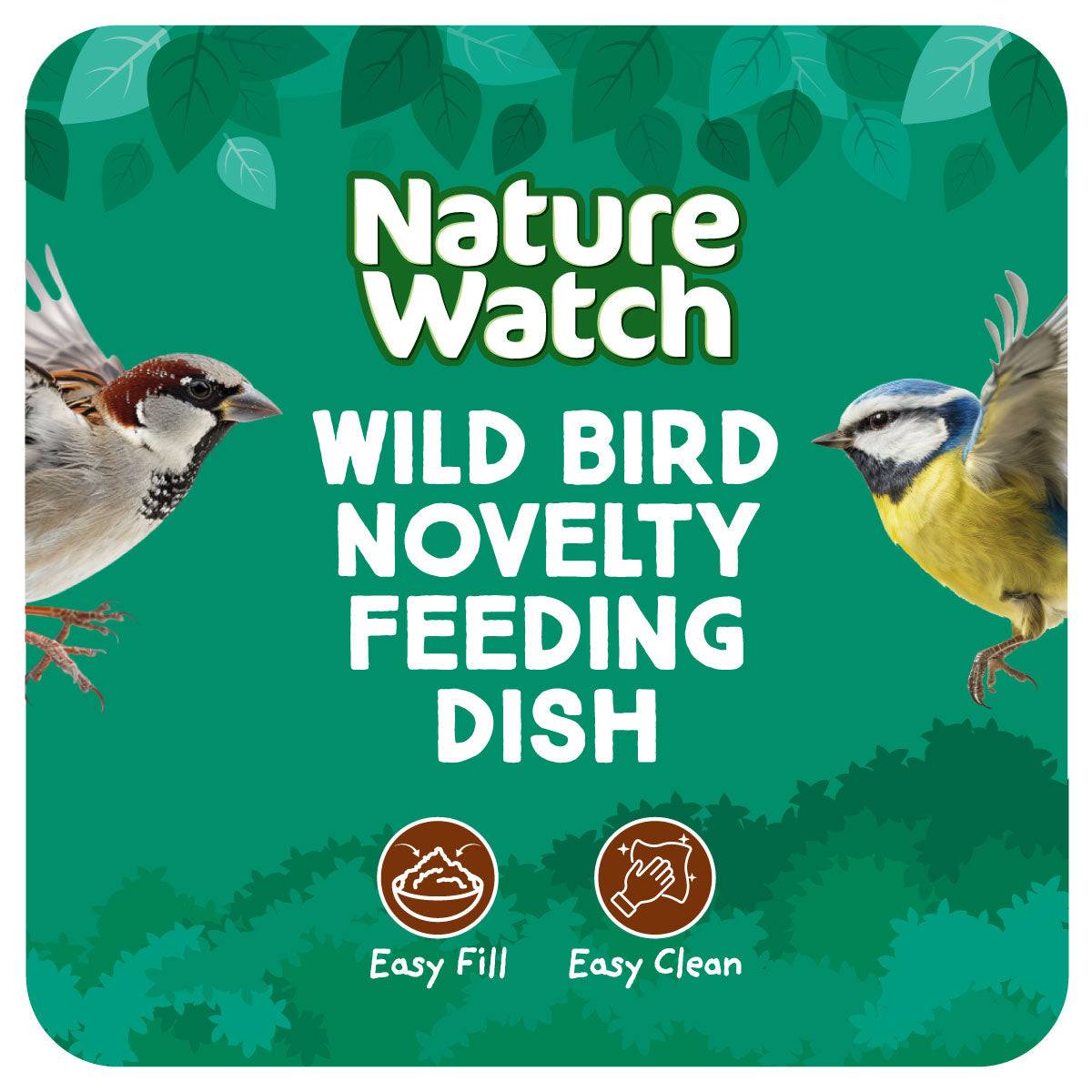 Novelty Wild Bird Feeding Dish By Nature Watch