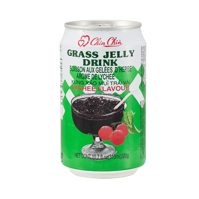 CHIN CHIN Grass Jelly Drink With Lychee Flavour 320g