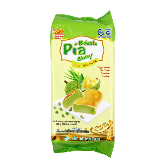 TAN HUE VIEN Pia Cake Durian & Pandan 400g