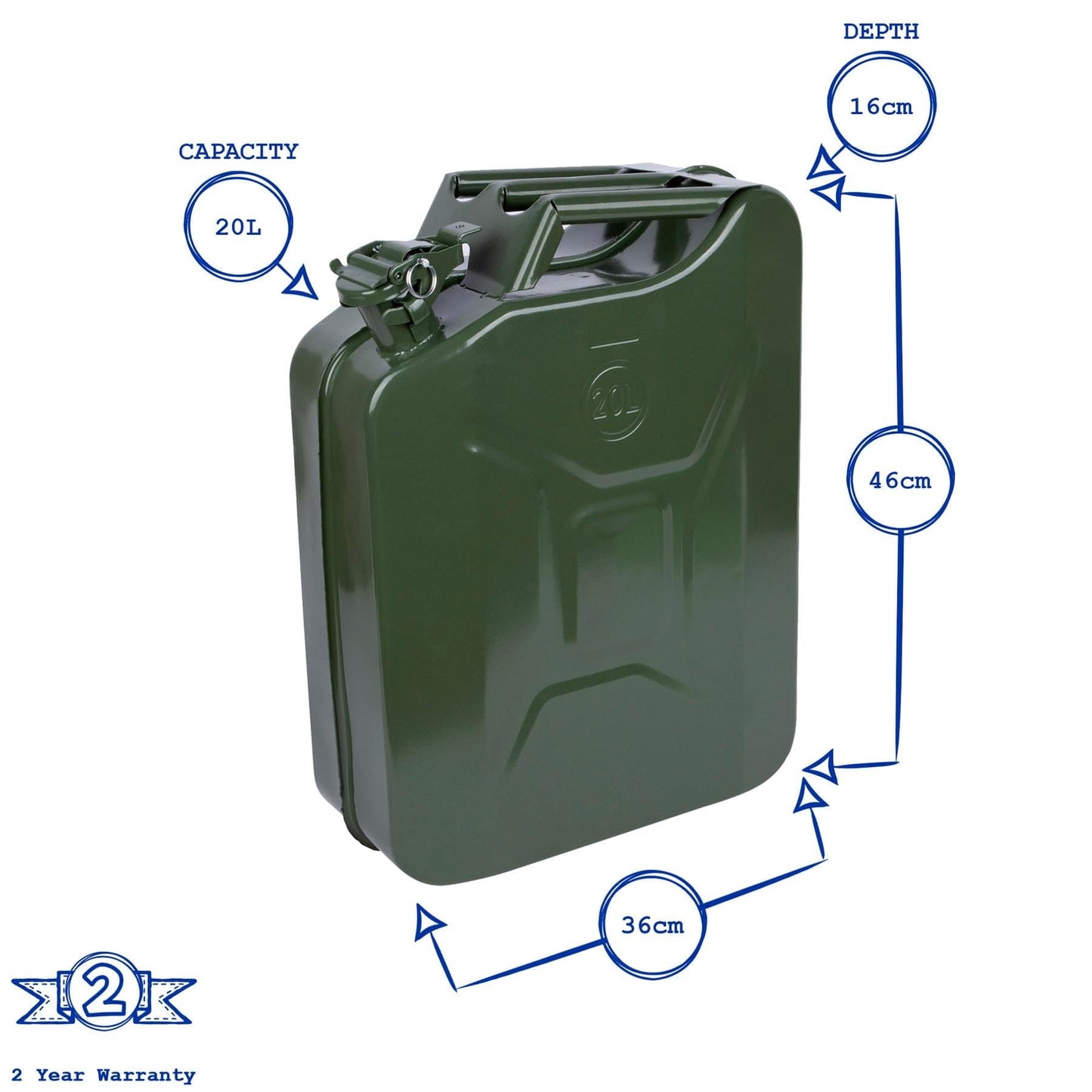 20L Steel Jerry Can