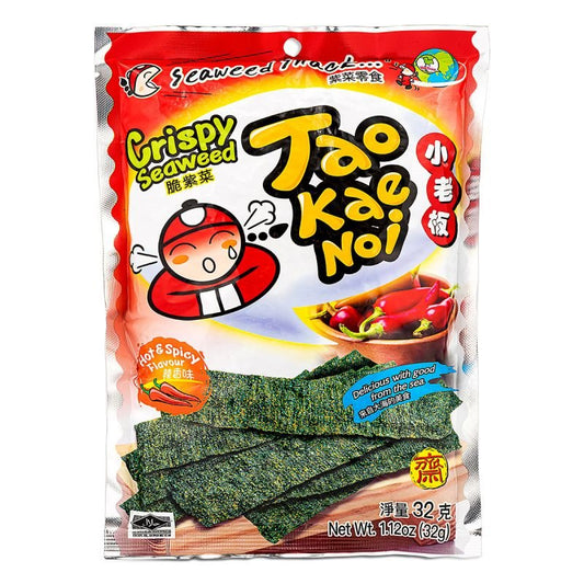 TAO KAE NOI Crispy Seaweed Hot & Spicy Flavour 32g