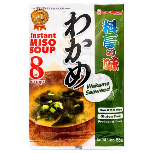 MARUKOME Instant Miso Soup With Wakame Seaweed & Green Onion 152g