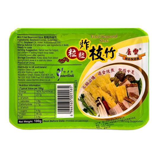 HONOR Fried Beancurd Stick 100g