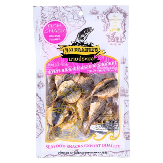 NAI PRAMONG Roasted Seasoned Yellow Stripe Trevally Original Flavour 40g
