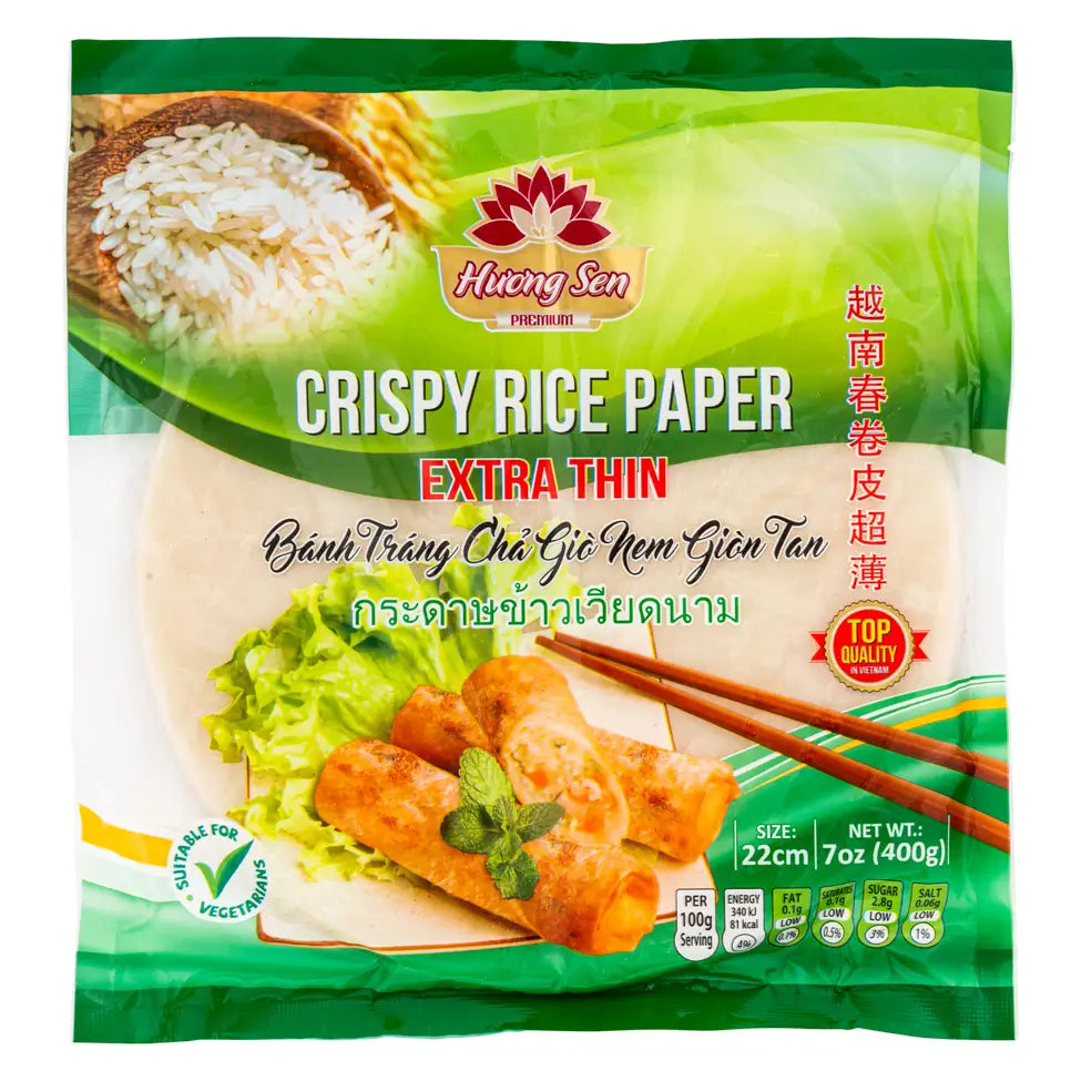 HUONG SEN Crispy Rice Paper Extra Thin 22cm 400g