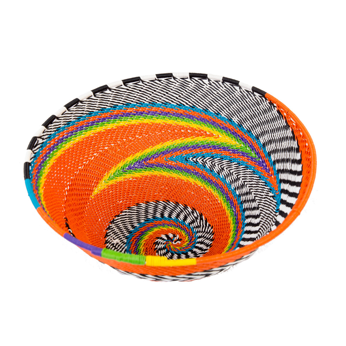 Zulu Telephone Wire Bowl Orange TR18 19cm
