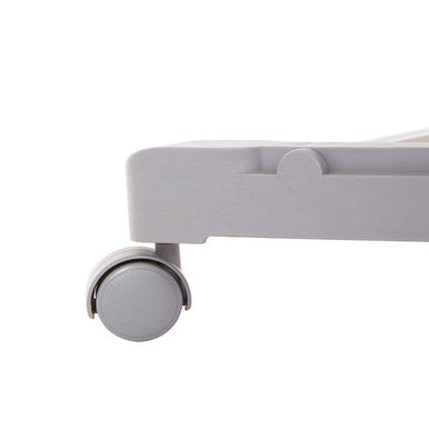 Ralesi Grey And Chrome Finish Clothes Hanging Rail With Wheels