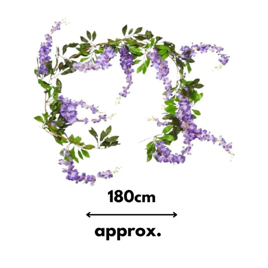 Faux Garland Decor Wisteria
