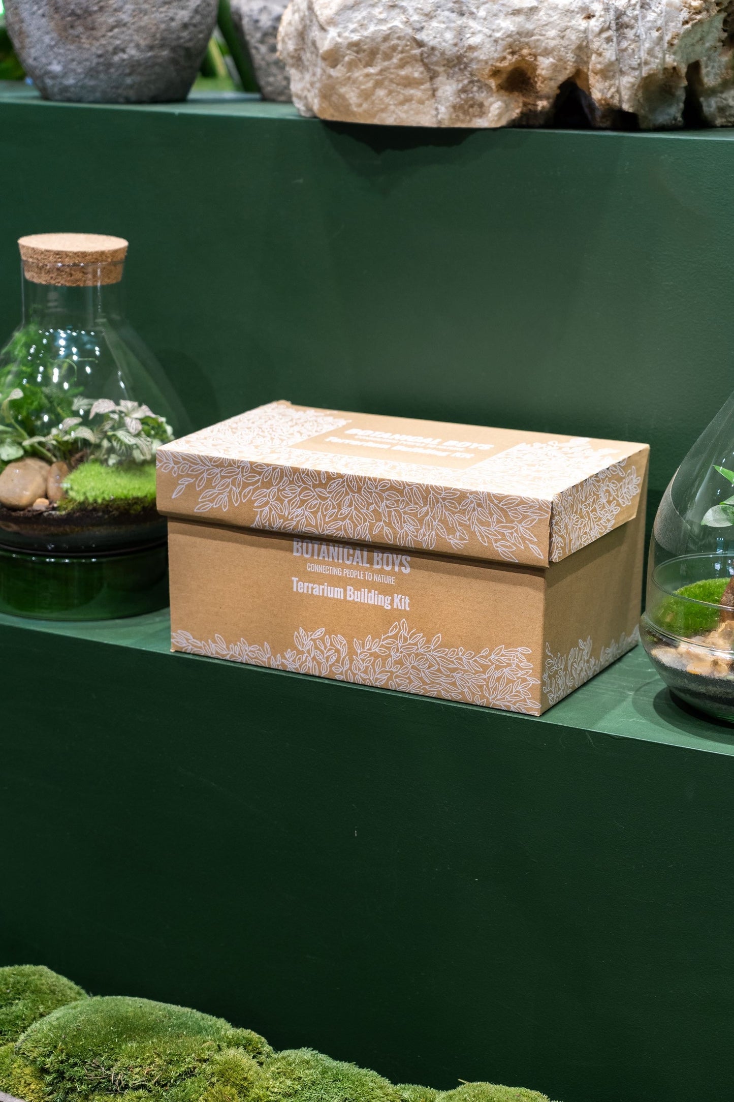 Slim Cork jar terrarium kit