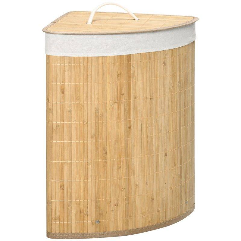 Bamboo Laundry Basket With Lid