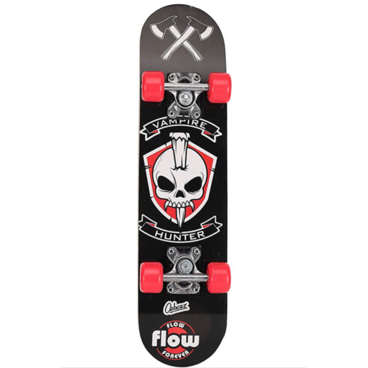 Ozbozz Wooden Skateboard 24"- Red Wheels