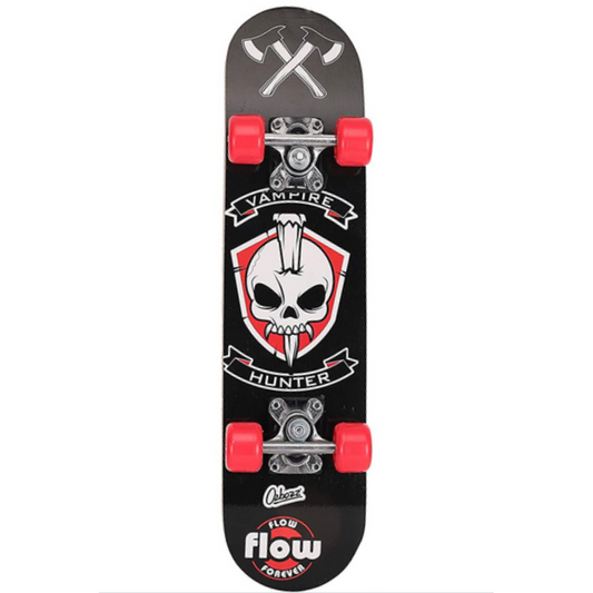 Ozbozz Wooden Skateboard 24"- Red Wheels