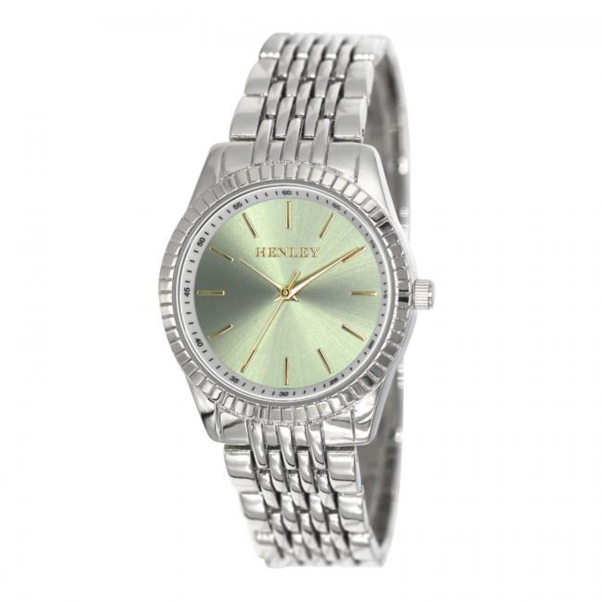 Henley Ladies Dress Bracelet Watch Silver/Green H07328.11