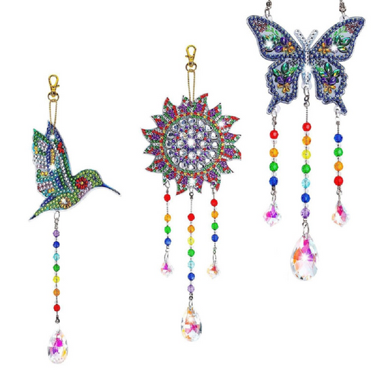 Wind Chime Crystal Suncatchers for Windows Garden Decorations,Gifts for kids