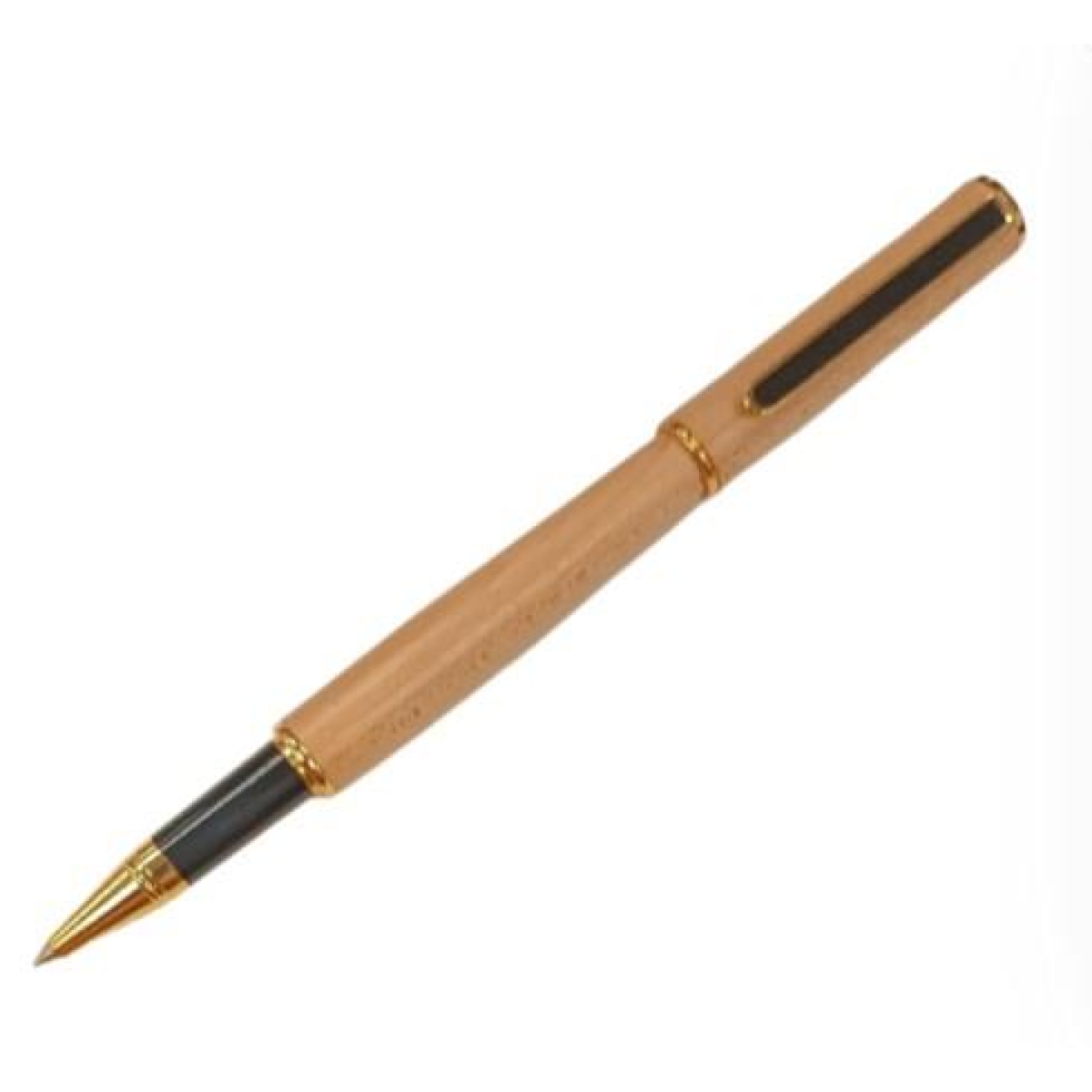 Imperial Wood Light Brown Gold Trim Ball Pen IMP318M