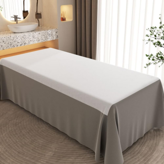 Disposable Massage Bed Face Covers, Non-Woven Fabric of Beauty Chair Sheets, Oil-Waterproof Spa Bed Sheets for Beauty Salon, Hotels, Tattoo